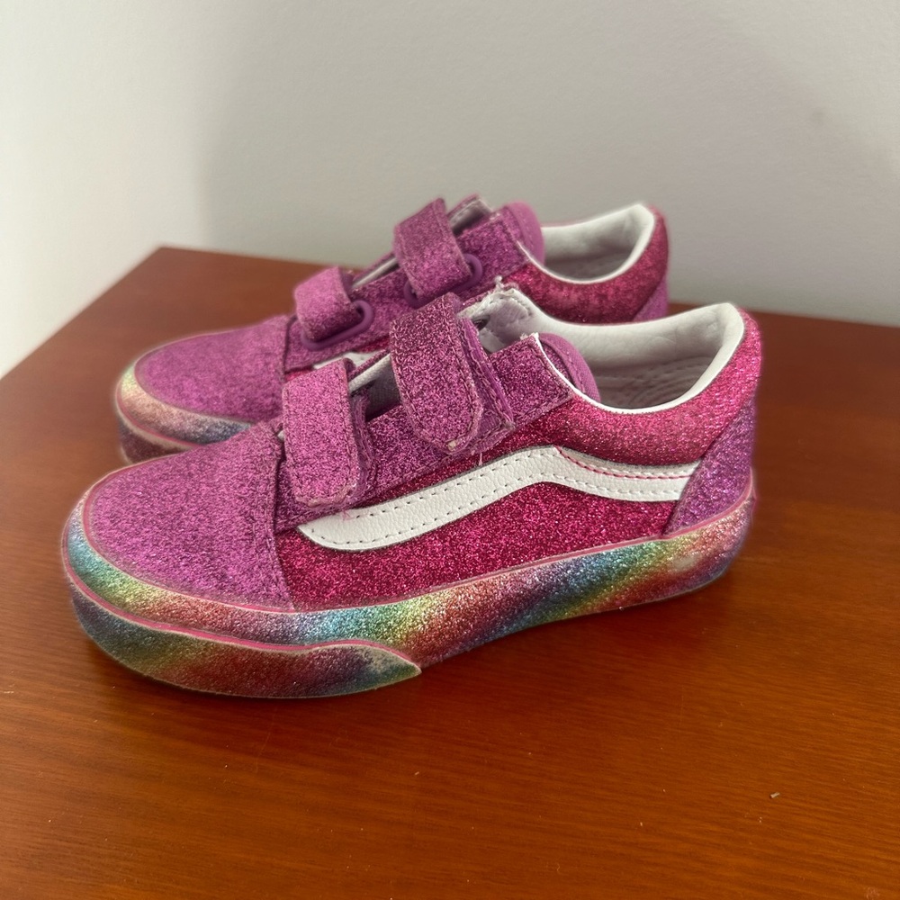 Vans toddler old skool glitter
